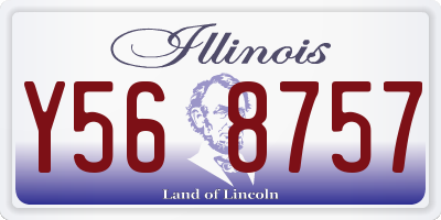 IL license plate Y568757
