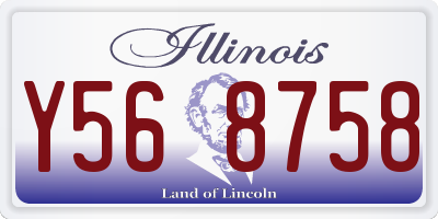 IL license plate Y568758