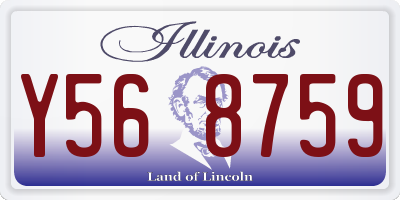 IL license plate Y568759