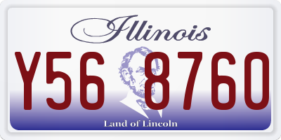 IL license plate Y568760