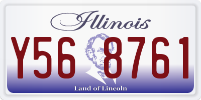 IL license plate Y568761
