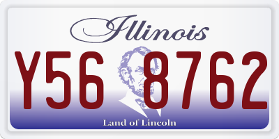 IL license plate Y568762
