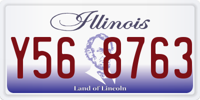 IL license plate Y568763
