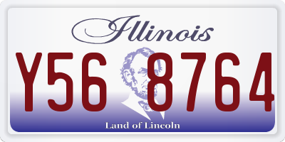 IL license plate Y568764