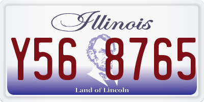 IL license plate Y568765