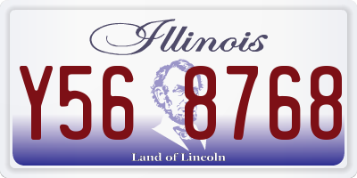IL license plate Y568768