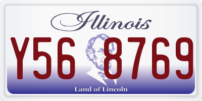 IL license plate Y568769