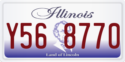 IL license plate Y568770