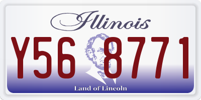 IL license plate Y568771
