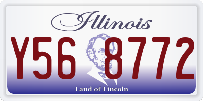 IL license plate Y568772