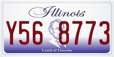 IL license plate Y568773
