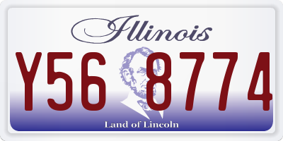 IL license plate Y568774