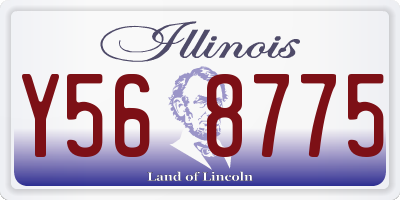 IL license plate Y568775