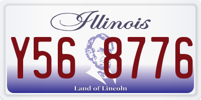 IL license plate Y568776