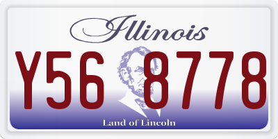 IL license plate Y568778