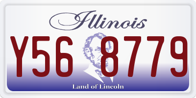 IL license plate Y568779