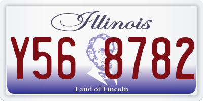 IL license plate Y568782
