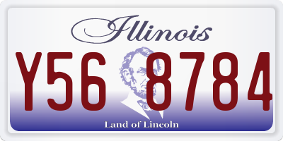 IL license plate Y568784