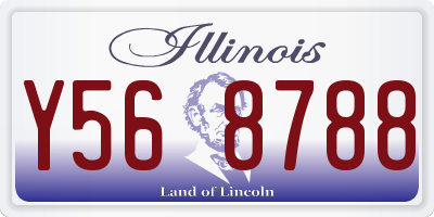 IL license plate Y568788
