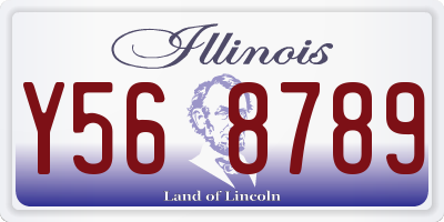 IL license plate Y568789