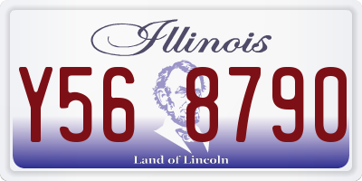 IL license plate Y568790