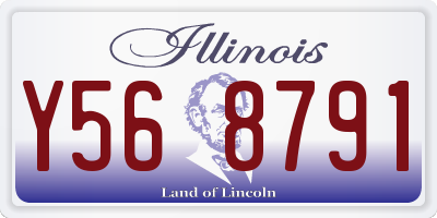 IL license plate Y568791