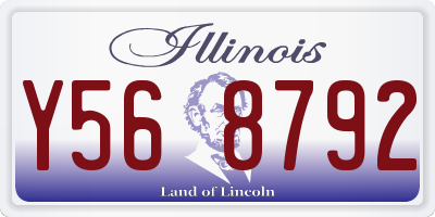 IL license plate Y568792