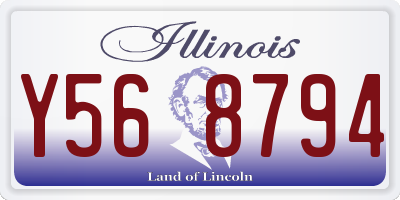 IL license plate Y568794