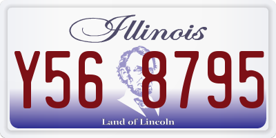 IL license plate Y568795
