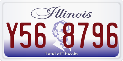 IL license plate Y568796