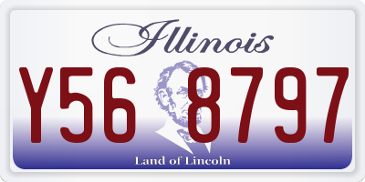 IL license plate Y568797