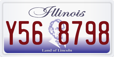 IL license plate Y568798