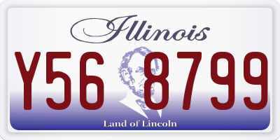 IL license plate Y568799