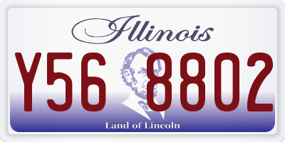IL license plate Y568802