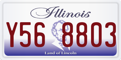 IL license plate Y568803