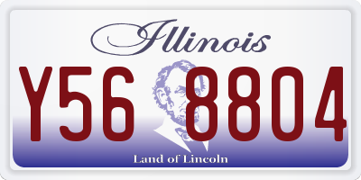 IL license plate Y568804