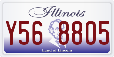 IL license plate Y568805