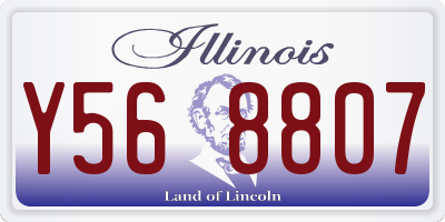 IL license plate Y568807