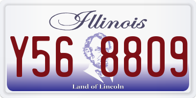 IL license plate Y568809