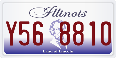 IL license plate Y568810
