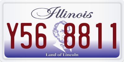 IL license plate Y568811