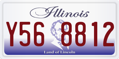 IL license plate Y568812