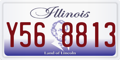 IL license plate Y568813