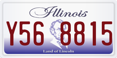 IL license plate Y568815