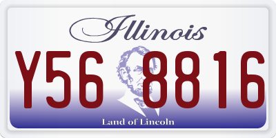 IL license plate Y568816