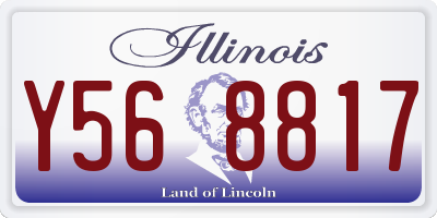IL license plate Y568817