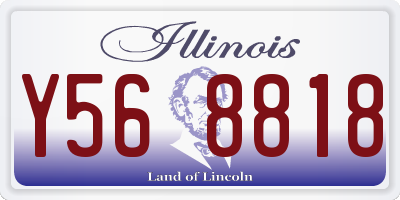 IL license plate Y568818