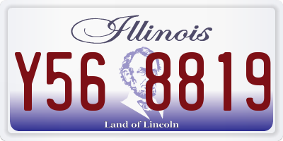 IL license plate Y568819