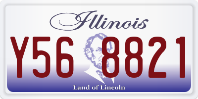 IL license plate Y568821