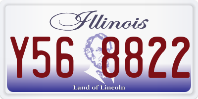 IL license plate Y568822